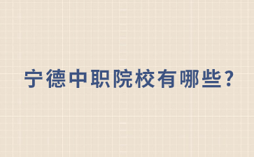 福建寧德中職院校