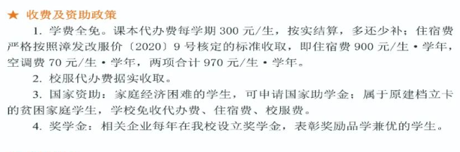 福建技校學費