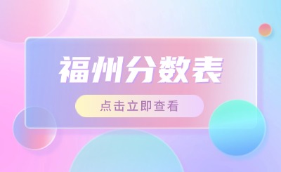 福州2024年中考志愿填報(bào)參考！分?jǐn)?shù)統(tǒng)計(jì)表一覽