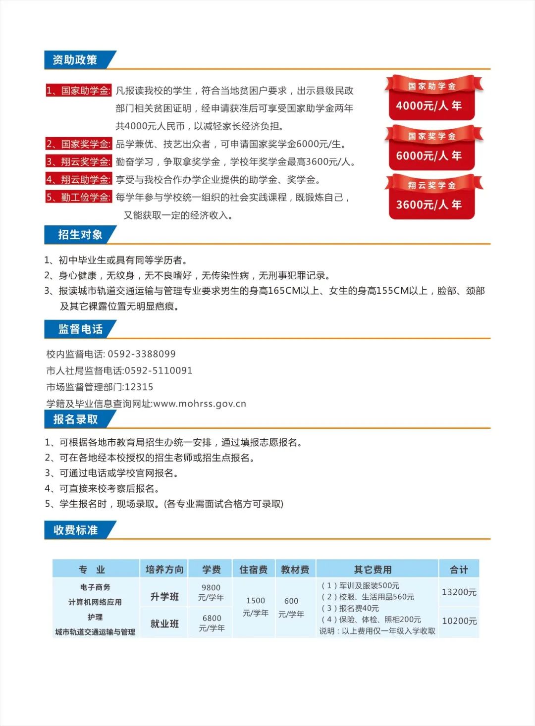 廈門翔云技術學校丨大嶝的這家技術學校開始招生啦!
