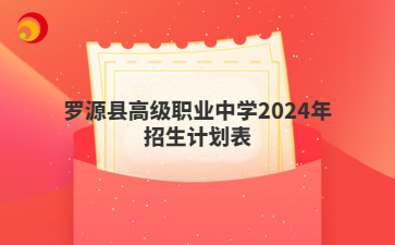 羅源縣高級職業中學2024年招生計劃表
