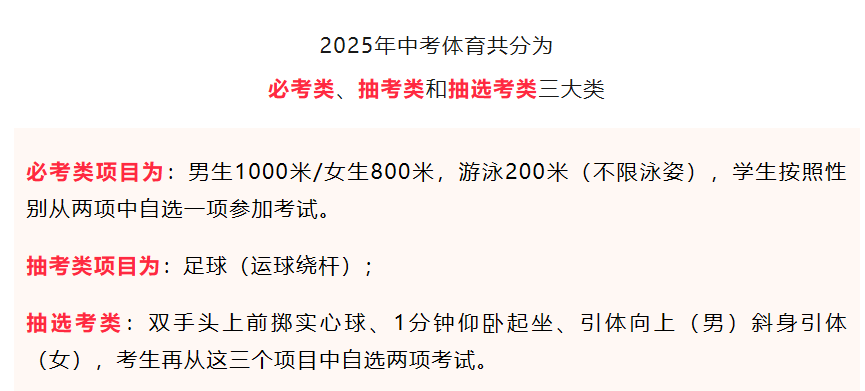 2025年福建泉州中考體育項目定了！
